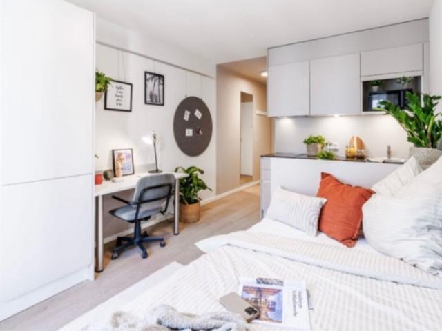 Moderne und Helles single studio in The Fizz Hammerbrook