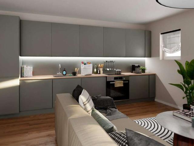 Moderne und neugebaute Wohnung mit zwei Bädern, Aufzug und Keller