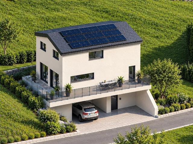 Moderne Villa mit Garten und Terrasse, nur wenige Schritte von Sion entfernt