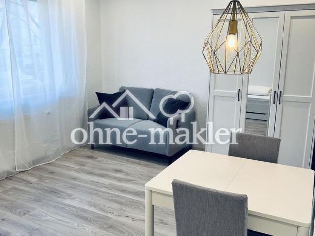 Moderne vollmöblierte 1 Zimmerwohnung mit Blick in die Stadt