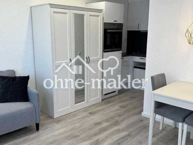 Moderne vollmöblierte 1 Zimmerwohnung mit Blick in die Stadt