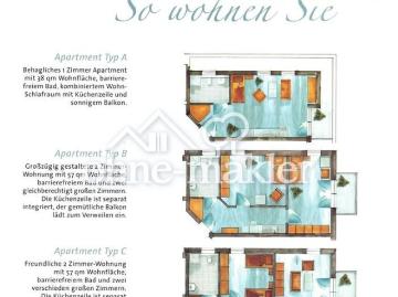 Moderne Wohnung im Betreuten Wohnen