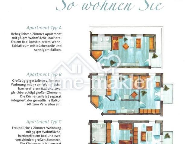 Moderne Wohnung im Betreuten Wohnen