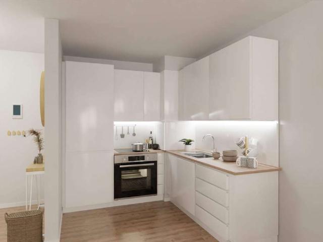 Moderne Wohnung mit Blick auf den Rhein