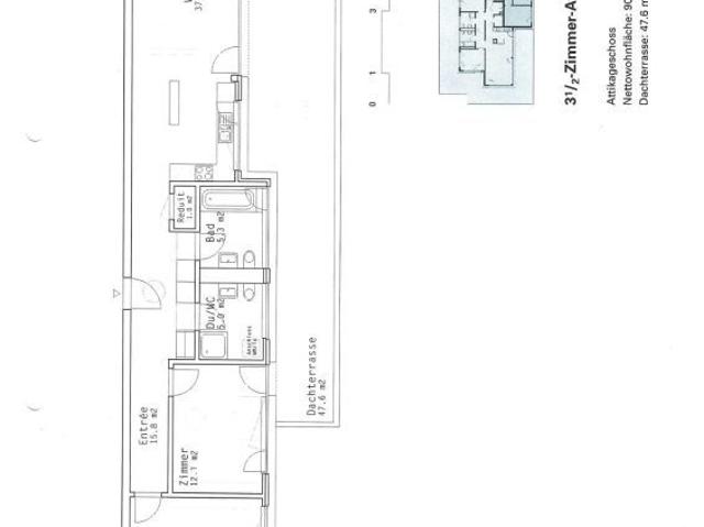moderne Wohnung mit grosszügiger Dachterrasse