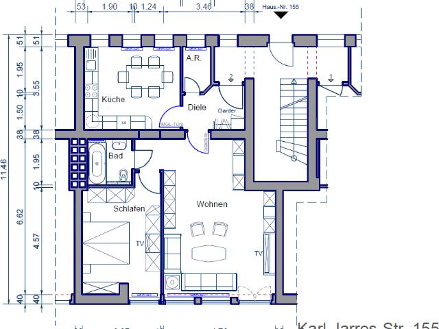 Moderne Wohnung zum Wohlfühlen
