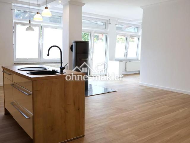 Moderne 105 m² Einliegerwohnung mit Kamin, Einbauküche & Terrasse in Winsen Luhe