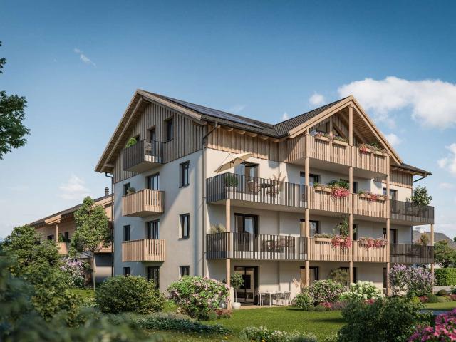 Moderne 1 Zimmer Neubauwohnung mit Balkon und nachhaltigem Energiekonzept