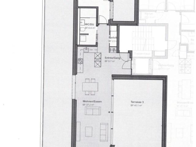 Moderne 2.5 Zimmer Dachwohnung mit Terrassen in Auw