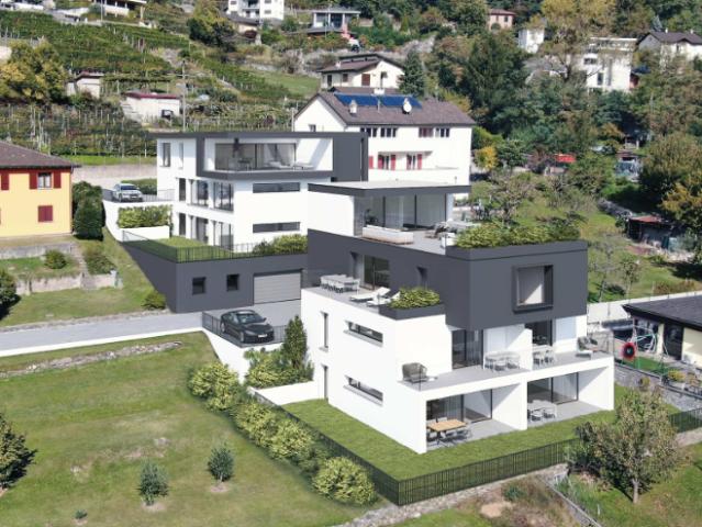 Moderne 2,5 Zimmer Neubauwohnung in LuminoModerno appartamento di 2,5 locali di nuova costruzione a Lumino