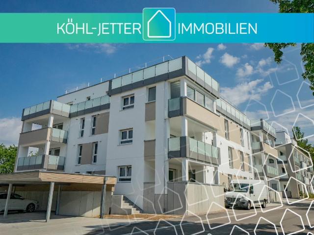 Moderne 2 Zimmer Neubauwohnung mit EBK und großem Balkon!