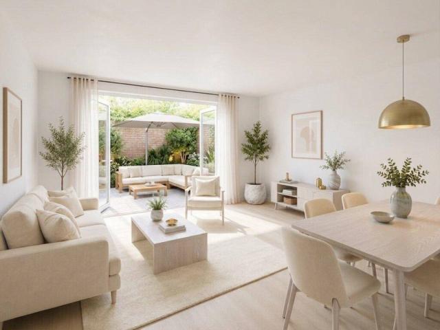 Moderne 2 Zimmer Gartenwohnung mit großzügigen Freiflächen – Terrasse, Loggia & Eigengarten mit insgesamt ca. 36 m²