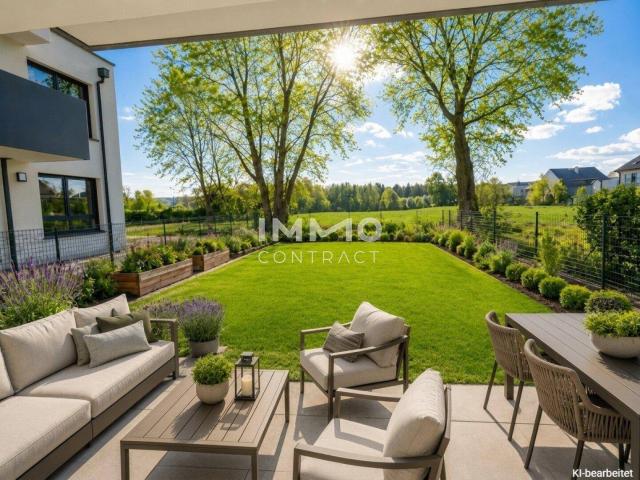 Moderne 2 Zimmer Gartenwohnung mit viel Grünfläche – perfekt für Naturliebhaber