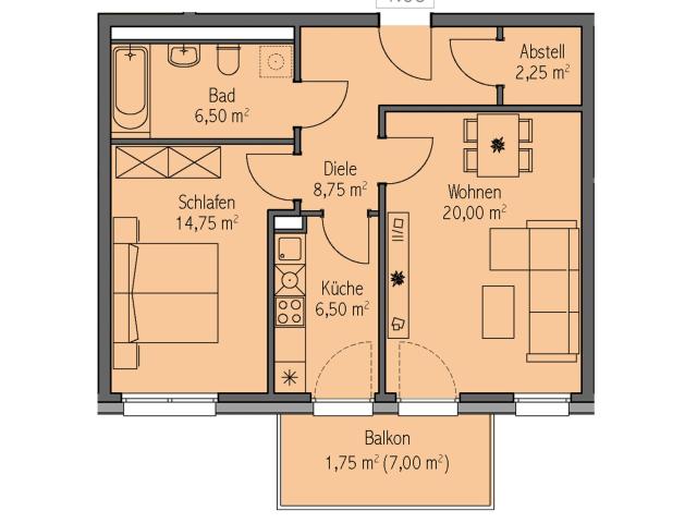 Moderne 2 Zimmer in idyllischer Lage