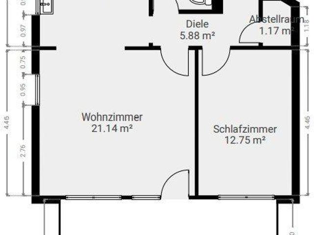 Moderne 2 Zimmer Stadtwohnung mit Terrasse & EBK
