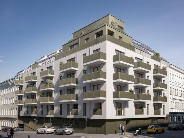 Moderne 2 Zimmer Vorsorgewohnung mit Balkon im Neubauprojekt Aichholzgasse 35