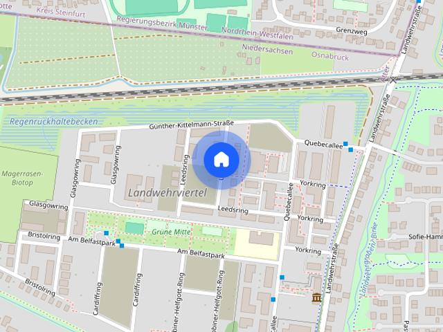 Moderne 2 Zimmer Wohnung im Staffelgeschoss mit großzügiger Terrasse Wentzel Dr. !
