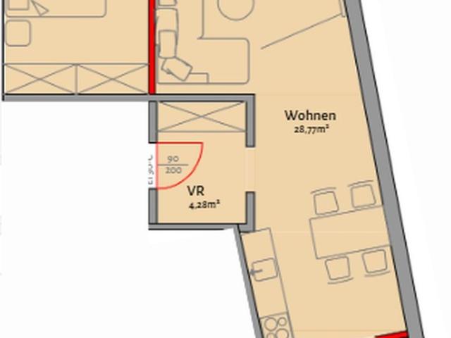 Moderne 2 Zimmer Wohnung in Zentraler Lage