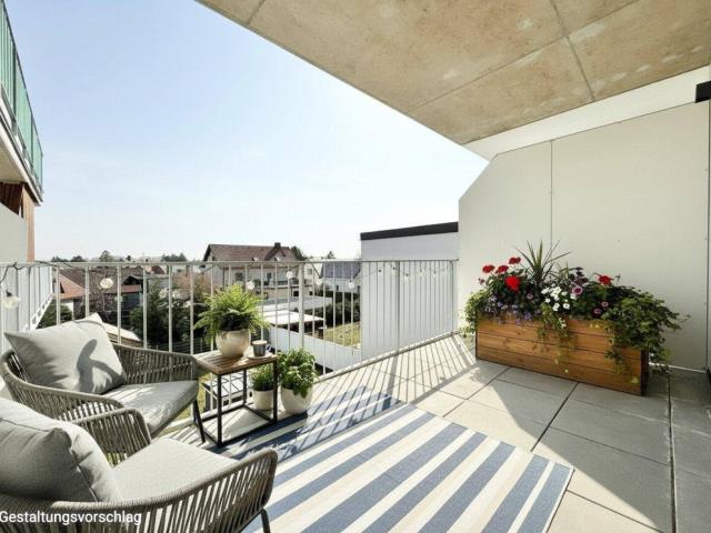 Moderne 2 Zimmer Wohnung mit Balkon und Grünblick in Leobersdorf – stilvoll wohnen mit Komfort und Lebensqualität