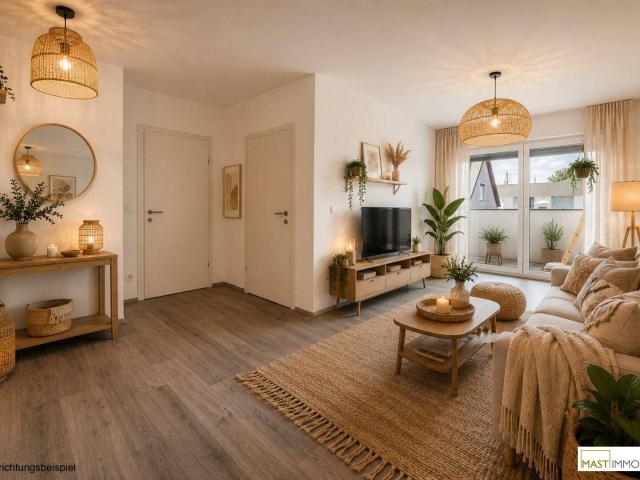 Moderne 2 Zimmer Wohnung mit Balkon und Parkplatz in Strasshof