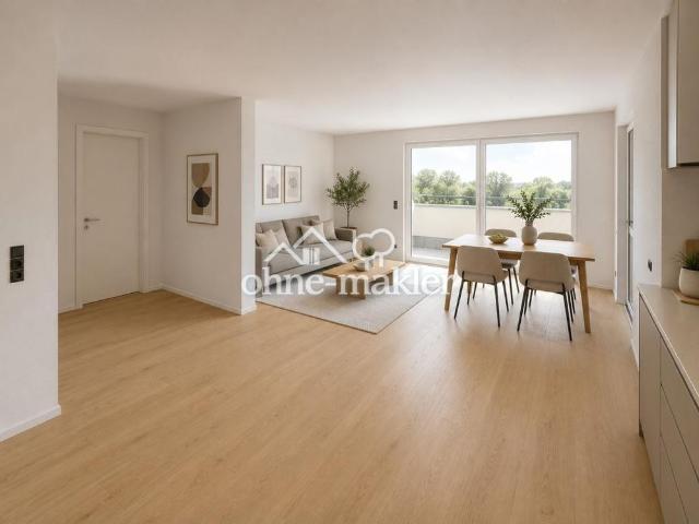 Moderne 2 Zimmer Wohnung mit Balkon und Weitblick | KfW 40 QNG | Erstbezug
