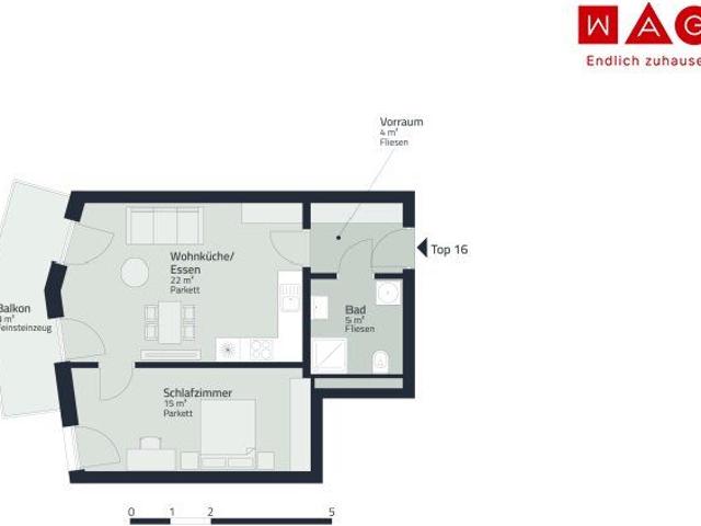 Moderne 2 Zimmer Wohnung mit Balkon in Graz – Erstbezug & Neubaustandard!