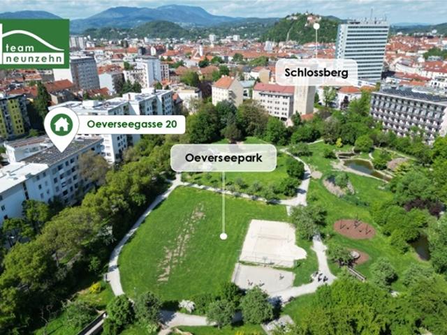 Moderne 2 Zimmer Wohnung mit Freifläche Wohnen in Grünlage!