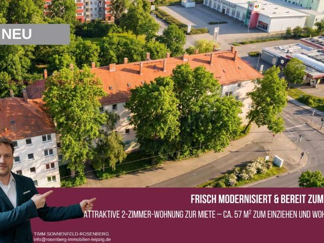 Moderne 2 Zimmer Wohnung mit Keller zur Vermietung in Leipzig Nordost