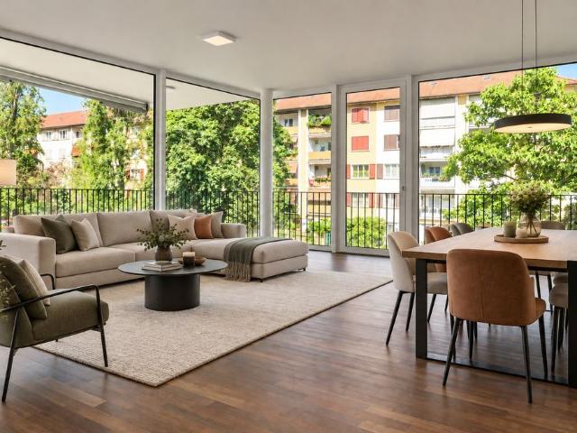 Moderne 3.5 Zimmerwohnung im Iselin Quartier