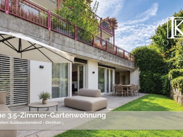 Moderne 3.5 Zimmer Gartenwohnung an top Lage