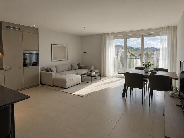 Moderne 3.5 Zimmer Wohnung mit Balkon in Bazenheid