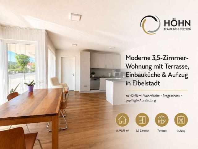 Moderne 3,5 Zimmer Wohnung mit Terrasse & Einbauküche in Eibelstadt