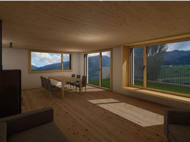 Moderne 3.5 Zimmer Terrassenwohnung im Neubau in Cunter, Graubünden