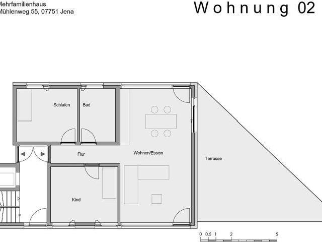 Moderne 3 Raum Wohnung in Jena Cospeda