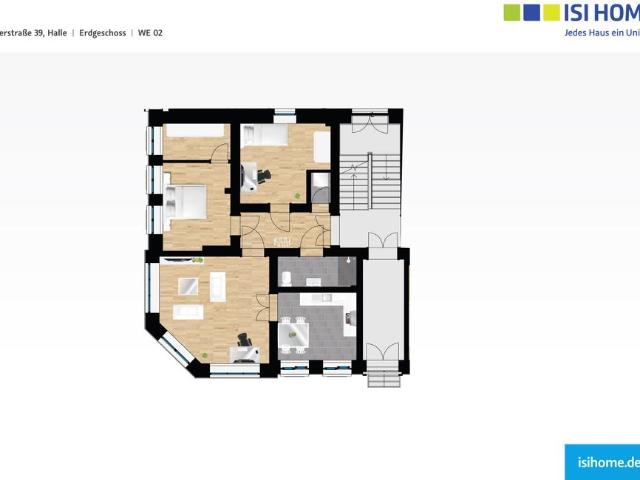 Moderne 3 Raumwohnung im beliebten Paulusviertel WE02