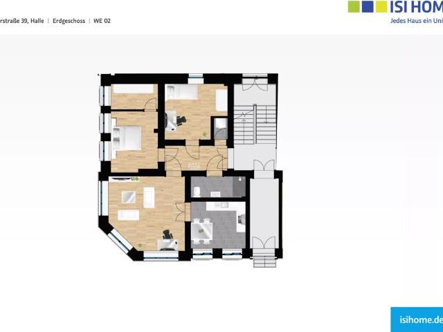 Moderne 3 Raumwohnung im beliebten Paulusviertel WE02