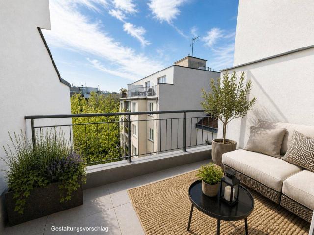 Moderne 3 Zi DG Wohnung mit Terrasse, 2 Bädern, U Bahn Nähe in 1170 Wien