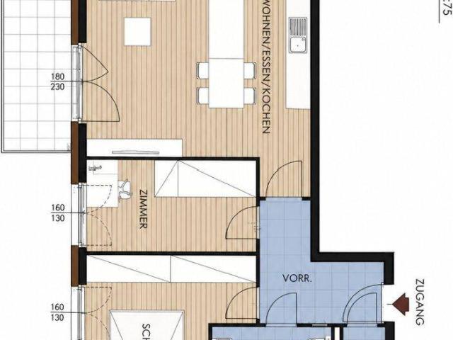 Moderne 3 Zi Wohnung mit Balkon & Garage in Seekirchen – Erstbezug, 65m²