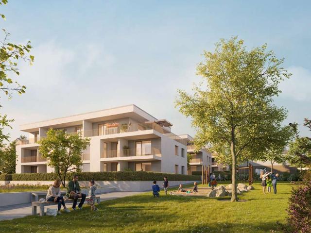Moderne 3 Zimmer Neubauwohnung mit Terrasse und privatem Garten *KfW 40 QNG