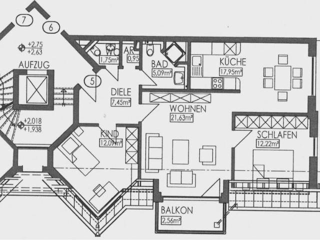 Moderne 3 Zimmer Eigentumswohnung mit Balkon, Aufzug & Tiefgarage