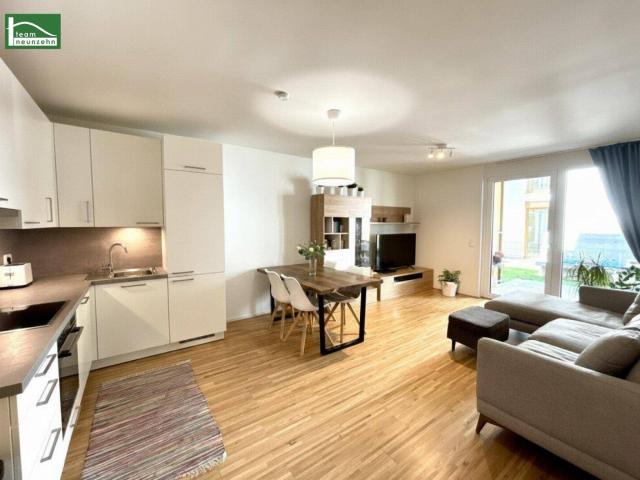 Moderne 3 Zimmer Gartenwohnung mit Terrasse, Loggia & Tiefgaragenplatz in 1220 Wien
