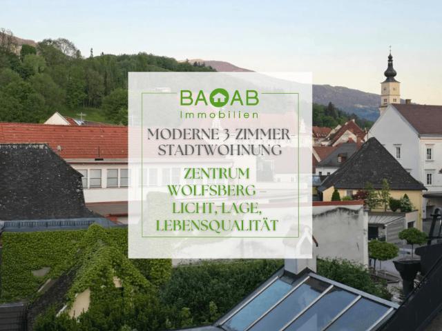 Moderne 3 Zimmer Stadtwohnung im Zentrum von Wolfsberg – Licht, Lage, Lebensqualität