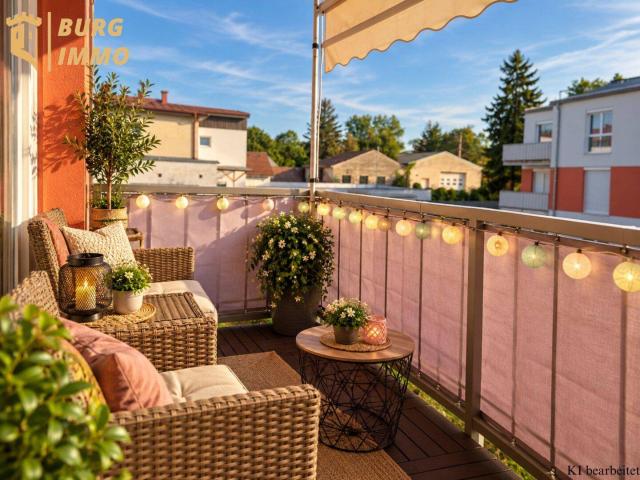 Moderne 3 Zimmer Wohnung mit Balkon und Garagenstellplatz in Stockerau