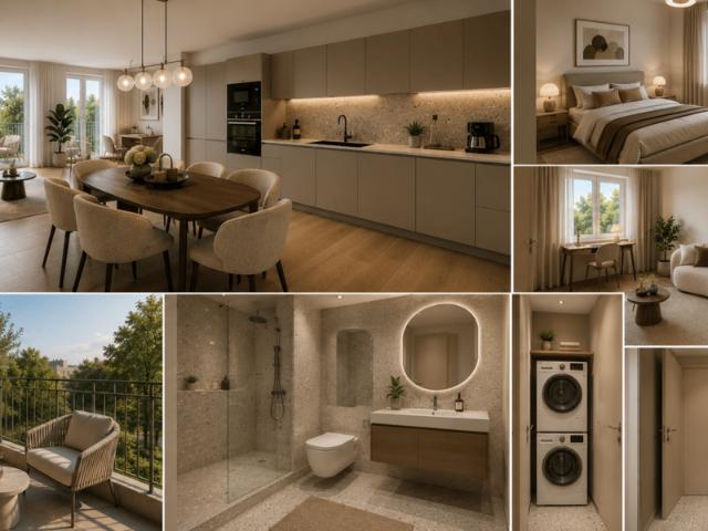 Moderne 3 Zimmer Wohnung mit Balkon und Einbauküche in Berlin Pankow