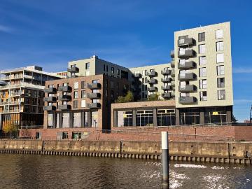 Moderne 3 Zimmer Wohnung mit Balkon direkt am Baakenhafen!