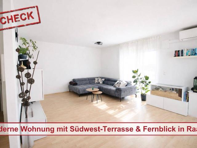 Lichtdurchflutete 3 Zimmer Wohnung im obersten Stock | Südwest Terrasse & Fernblick in Raaba Grambach!