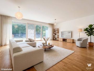 Moderne 3 Zimmer Wohnung mit Terrasse und Eigengarten: Wenige Meter zur Wiener Stadtgrenze | Garagenstellplatz