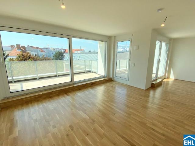 Moderne 3 Zimmer Wohnung mit 25m² Freiflächen