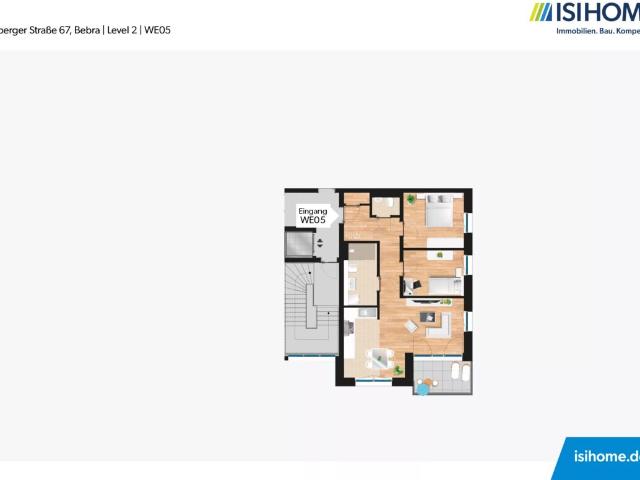 Moderne 3 Zimmerwohnung mit großzügigem Balkon – WE05