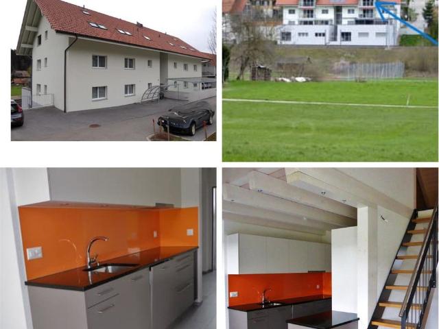 Moderne 4 1/2 Zimmer Dachwohnung mit Galerie und Balkon